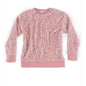 Shiraleah Pink Sequin Sweater
